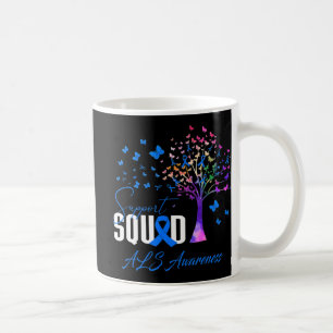 Caneca De Café Esquadrão De Suporte Para Sensibilização Do Als