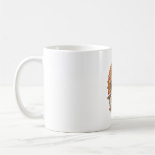 Caneca De Café Esquadrão de Tartaruga Fofa Desenho Vetorial Flora