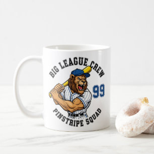 Caneca De Café Esquadrão de Varsidades de Baseball de Leão Atléti
