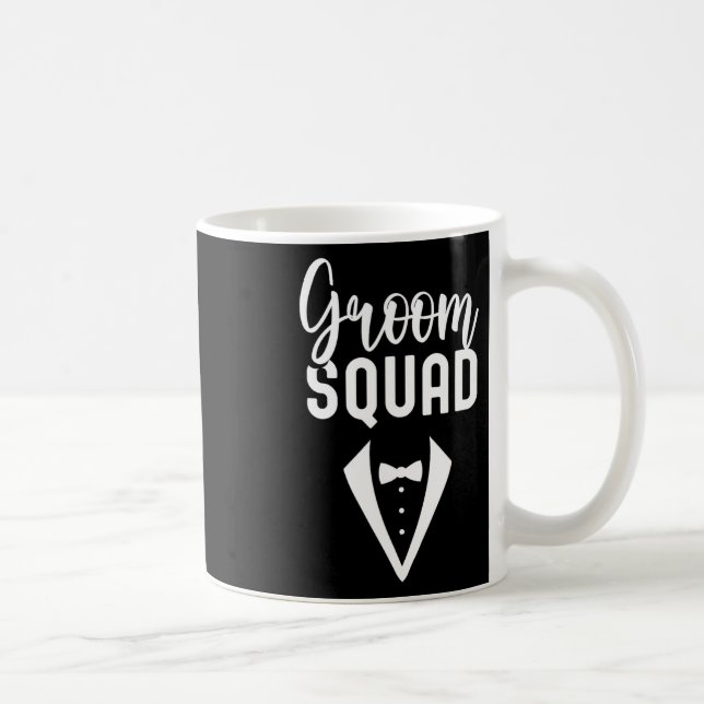 Caneca De Café Esquadrão do Noivo Frases Festa Casamento Solteiro (Direita)