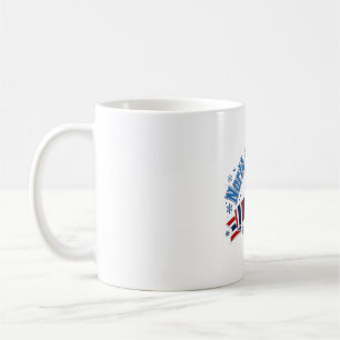Caneca De Café Esquadrão do Polo Norte Varsity Natal