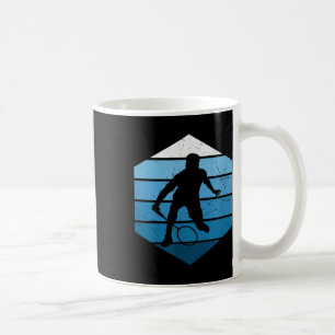 Caneca De Café Esquash Feminino Masculino Jogador de Badminton Pe