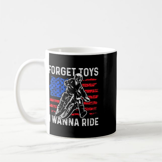 Caneca De Café Esqueça Brinquedos Eu Quero Andar Bicicleta de Ter (Esquerda)