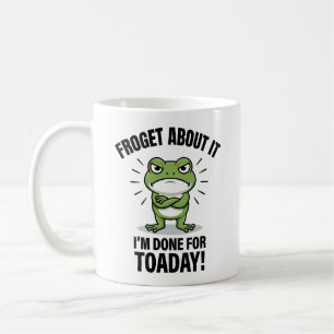 Caneca De Café Esqueça Isso - Piada Divertida de Sapo
