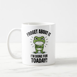 Caneca De Café Esqueça Isso - Piada Divertida de Sapo