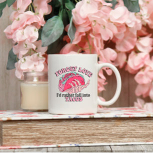Caneca De Café Esquece o amor comer tacos Café Mug