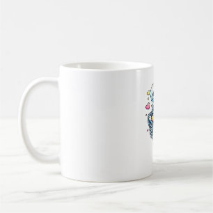 Caneca De Café Esqueleto Abraçando um Pastor Alemão � Único Gótic