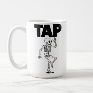 Caneca De Café Esqueleto Amante da Dança de Sapateado Professor d