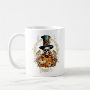 Caneca De Café Esqueleto assustador do gótico Graças