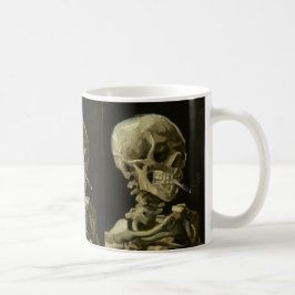 Caneca De Café Esqueleto com o cigarro por Van Gogh