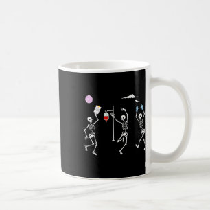 Caneca De Café Esqueleto Dançante Enfermeira Divertida Esqueleto