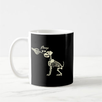 Caneca De Café Esqueleto de Cachorro Boop Halloween Assustador Gr
