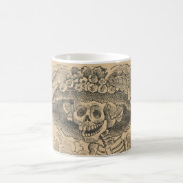 Caneca De Café Esqueleto De Câncer (Calavera Catrina) (Caveira El