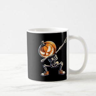 Caneca De Café Esqueleto De Dabbing De Dia de as Bruxas engraçado