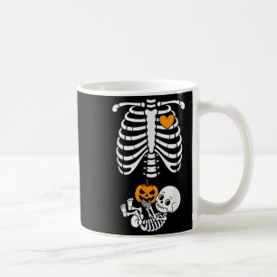 Caneca De Café Esqueleto de Halloween Bebê Caixa Torácica Gestant
