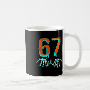 Caneca De Café Esqueleto de Halloween Engraçado 67 Meme
