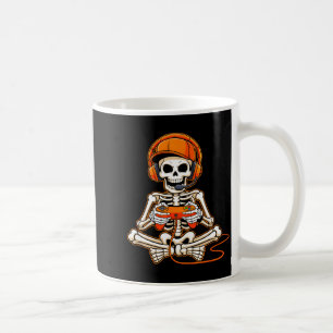 Caneca De Café Esqueleto de Halloween Gamer Vídeo Jogos Meninos H