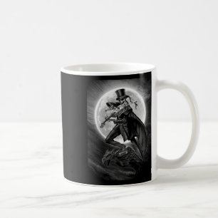 Caneca De Café Esqueleto De Halloween Jogando Violino - Rock And 