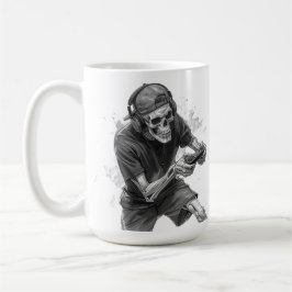 Caneca De Café Esqueleto de Jogador