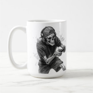 Caneca De Café Esqueleto de Jogador