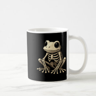 Caneca De Café Esqueleto de Rã Halloween Rã Engraçada Amante de R
