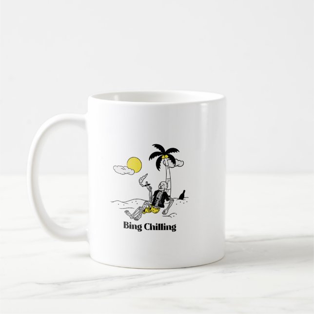 Caneca De Café Esqueleto de Refrigeração Bing (Esquerda)