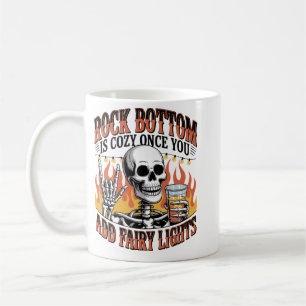 Caneca De Café Esqueleto Divertido: Gráfico Sarcástico de Fundo