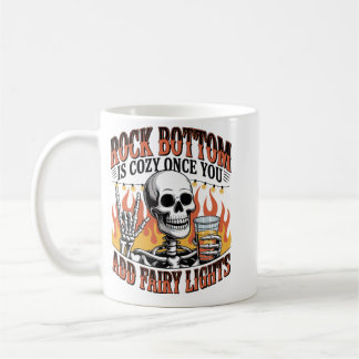 Caneca De Café Esqueleto Divertido: Gráfico Sarcástico de Fundo