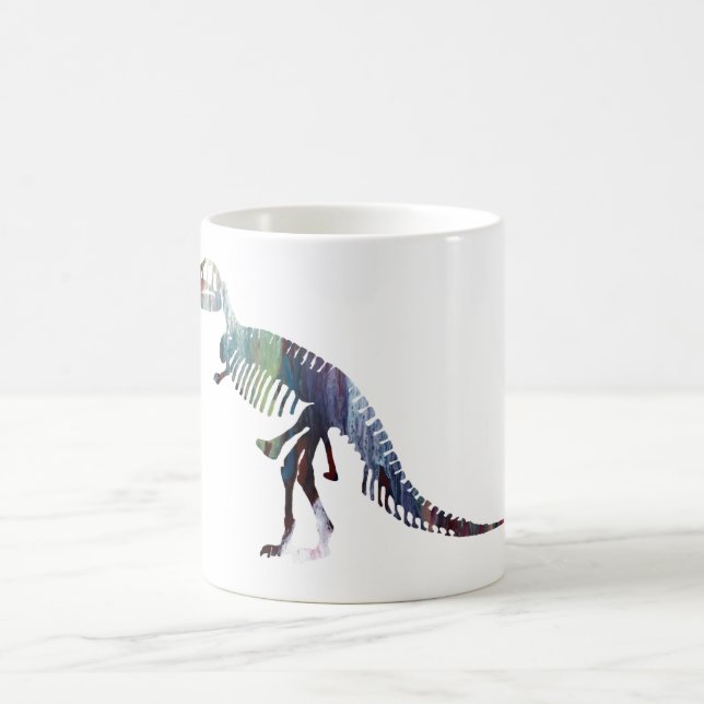 Caneca De Café Esqueleto do tiranossauro (Centro)