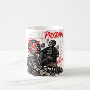Caneca de Café Esqueleto Engraçado Anti AA Não É M