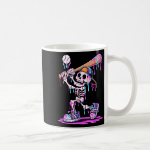 Caneca De Café Esqueleto Engraçado Beisebol Boys Jovens Crianças 