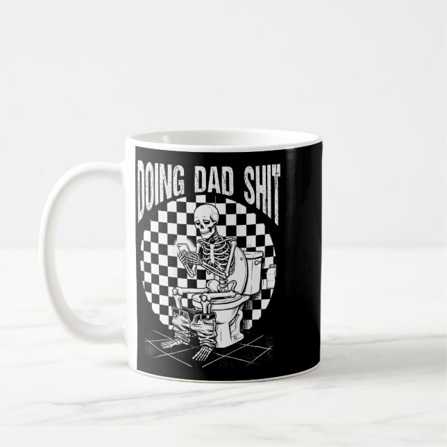 Caneca De Café Esqueleto Engraçado de Banheiro Fazendo Coisas de  (Esquerda)