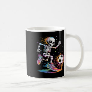 Caneca De Café Esqueleto Engraçado de Futebol com Gotejamento Got