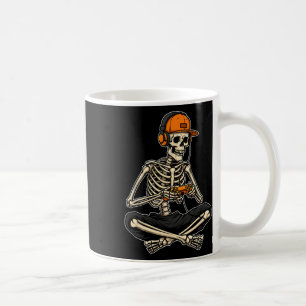 Caneca De Café Esqueleto Gamer Halloween Jogos Meninos Homens Côm
