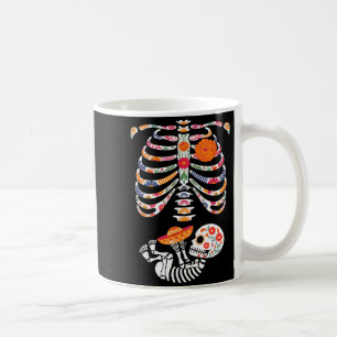 Caneca De Café Esqueleto Grávido Dia Das Bruxas Dia De Lo