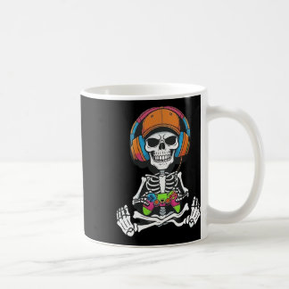 Caneca De Café Esqueleto Jogo de Vídeo Halloween Jogos Gamer Meni