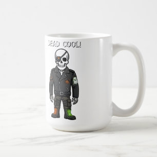 Caneca De Café Esqueleto Motociclista Legal Halloween