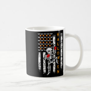 Caneca De Café Esqueleto Muay Thai Halloween Kickboxing Mma Bande