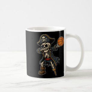 Caneca De Café Esqueleto Pirata Dabbing Crânio Halloween Pirata D