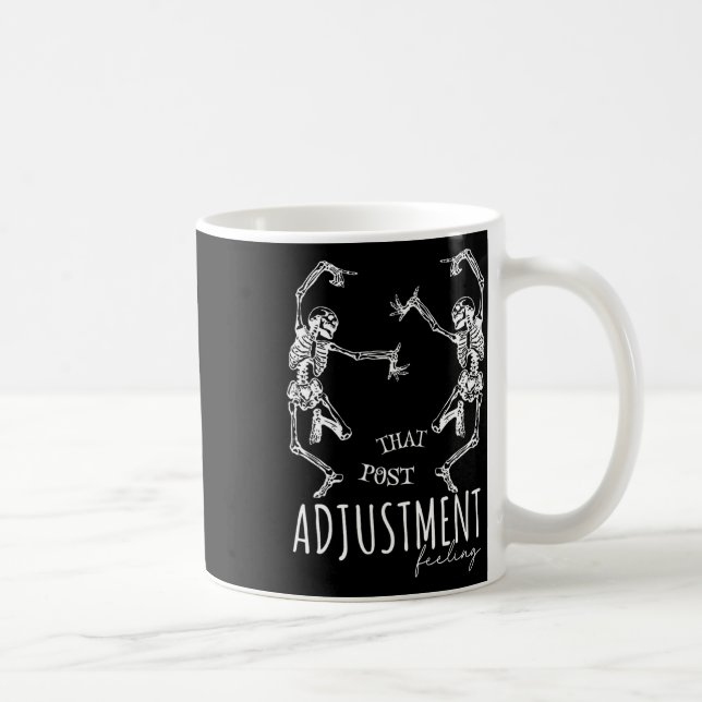 Caneca De Café Esqueletos Dançantes Chiropractor Que Postam Ajust (Direita)