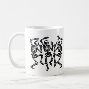Caneca De Café Esqueletos estão dançando e sentindo uma boa visão