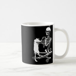 Caneca De Café Esqueletrizando Uma Camisa De Gato, Preguiçoso Hal