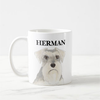 Caneca De Café Esquema de Cinzas e branco personalizado
