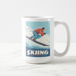 Caneca De Café Esqui Acredita Na Impressão