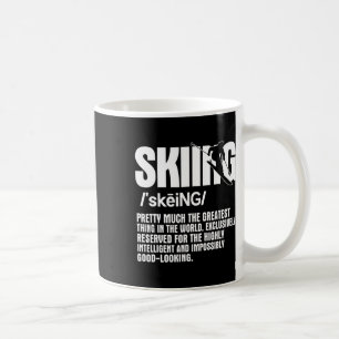 Caneca De Café Esqui alpino Descida esquiando esquiador esportes 