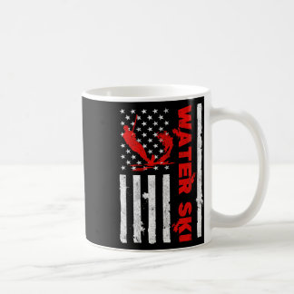 Caneca De Café Esqui Aquático Bandeira Americana Praia Esportes A