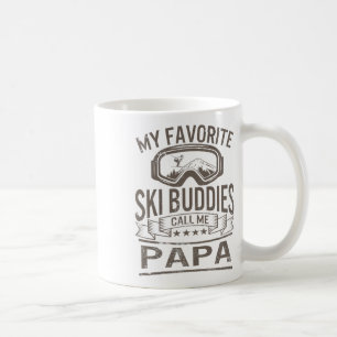 Caneca De Café Esqui Buddies Papa Skiing Goggles Snowboard Grand