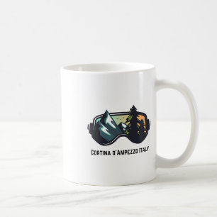 Caneca De Café Esqui Cortina D'ampezzo Itália Montanha Esqui Masc