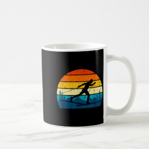 Caneca De Café Esqui cross-country retrô vintage - esportes de in