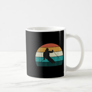 Caneca De Café Esqui da Montanha Retroativa - Esqui de Descida da